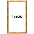 thumbnail image 1 of 14x25 Frame Gold Bamboo Solid Wood Picture Frame | 1 Inch Moulding Width | Interior Frame Depth, 1 of 8