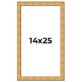 thumbnail image 1 of 14x25 Frame Gold Rustic Solid Wood Picture Frame | 1.25 Inch Wide Moulding | Rustique Gold, 1 of 8