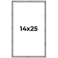 thumbnail image 1 of 14x25 Frame Silver Grey Distressed Solid Wood Picture Frame | 0.75 Inch Moulding Width | Interior, 1 of 8
