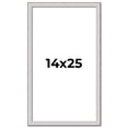 thumbnail image 1 of 14x25 Frame Silver Inner Slope Bevel Picture Frame | 1 Inch Moulding Width | 0.75 Inch Rabbet Depth, 1 of 8