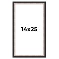 thumbnail image 1 of 14x25 Frame Silver Real Wood Picture Frame Width 1.25 Inches | Interior Frame Depth 0.75 Inches |, 1 of 8