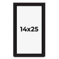 thumbnail image 1 of 14x25 Shadow Box Black Solid Wood Display Picture Frame | 1 Inch Rabbet Depth | | 1.375 Inch, 1 of 4