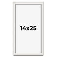 thumbnail image 1 of 14x25 Shadow Box Silver Brushed Striped Display Frame | 1.625 Inches Deep | 1 Inch Moulding Width |, 1 of 8