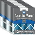 thumbnail image 1 of 14x25x1 (13_1/2x24_1/2) Pleated MERV 7 Air Filters 12 Pack, 1 of 7