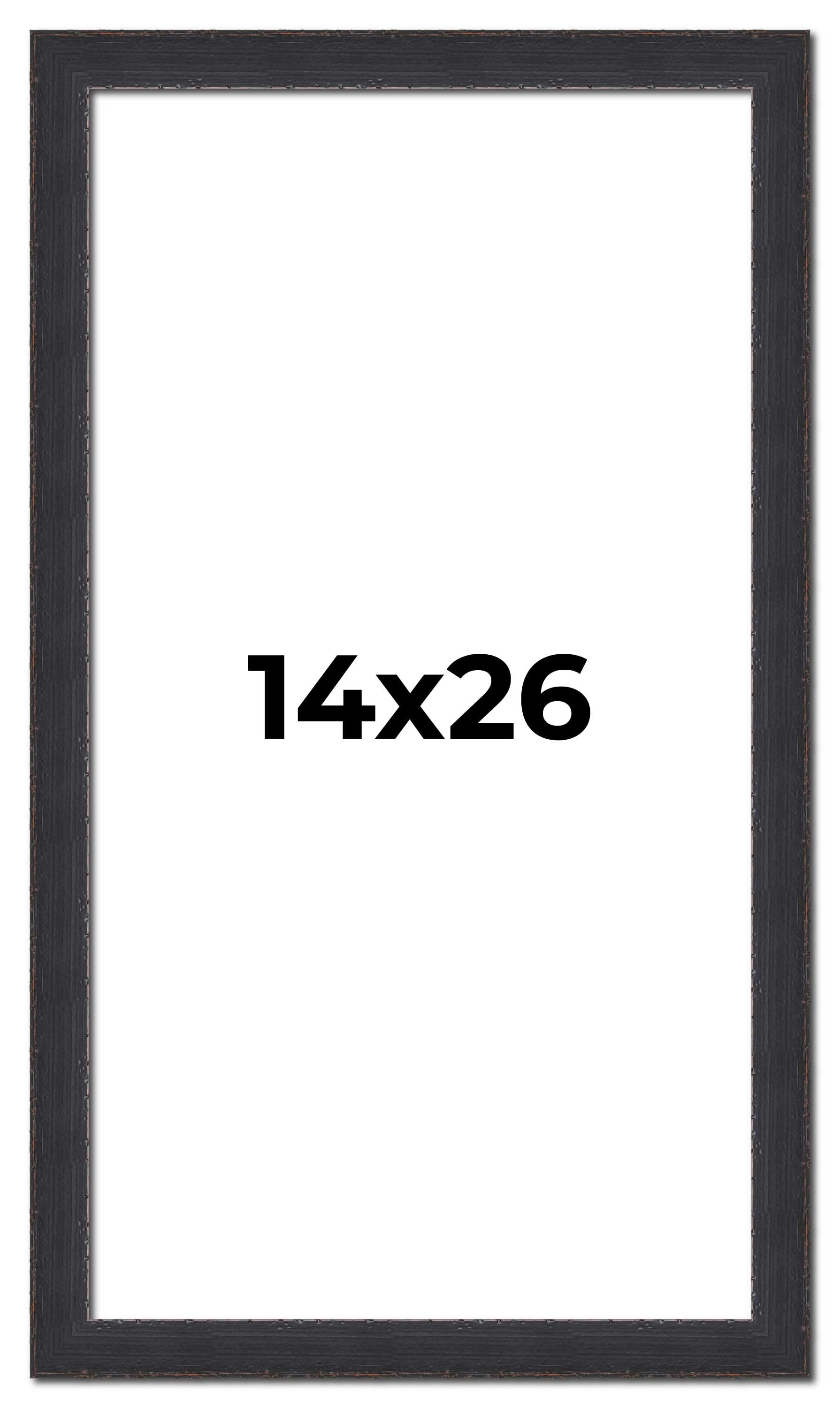14x26 Frame Black Real Wood Picture Frame Width 1.25 Inches | Interior ...