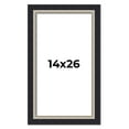 thumbnail image 1 of 14x26 Frame Black Real Wood Picture Frame Width 2.25 Inches | Interior Frame Depth 0.5 Inches |, 1 of 8