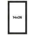 thumbnail image 1 of 14x26 Frame Black Rustic Barnwood Solid Wood Picture Frame | 1.5 Inch Moulding Width | Includes UV, 1 of 8