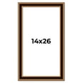 thumbnail image 1 of 14x26 Frame Gold Brown Plein Air Vintage Solid Wood Picture Frame | 1.75 Inches Moulding Width |, 1 of 8