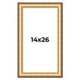 thumbnail image 1 of 14x26 Frame Gold Plein Aire Solid Wood Picture Frame Width 2 Inches | Interior Frame Depth 0.5, 1 of 8