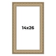 thumbnail image 1 of 14x26 Frame Ornate Silver Beaded Solid Wood Picture Frame Width 2.5 Inches | Interior Depth 1, 1 of 8