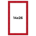 thumbnail image 1 of 14x26 Frame Red Burl Solid Wood Picture Frame Width 1.75 Inches | Interior Frame Depth 0.5 Inches |, 1 of 8