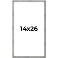 thumbnail image 1 of 14x26 Frame Silver Grey Distressed Solid Wood Picture Frame | 0.75 Inch Moulding Width | Interior, 1 of 8