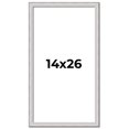 thumbnail image 1 of 14x26 Frame Silver Inner Slope Bevel Picture Frame | 1 Inch Moulding Width | 0.75 Inch Rabbet Depth, 1 of 8