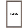 thumbnail image 1 of 14x26 Frame Silver Real Wood Picture Frame Width 1.25 Inches | Interior Frame Depth 0.5 Inches |, 1 of 8