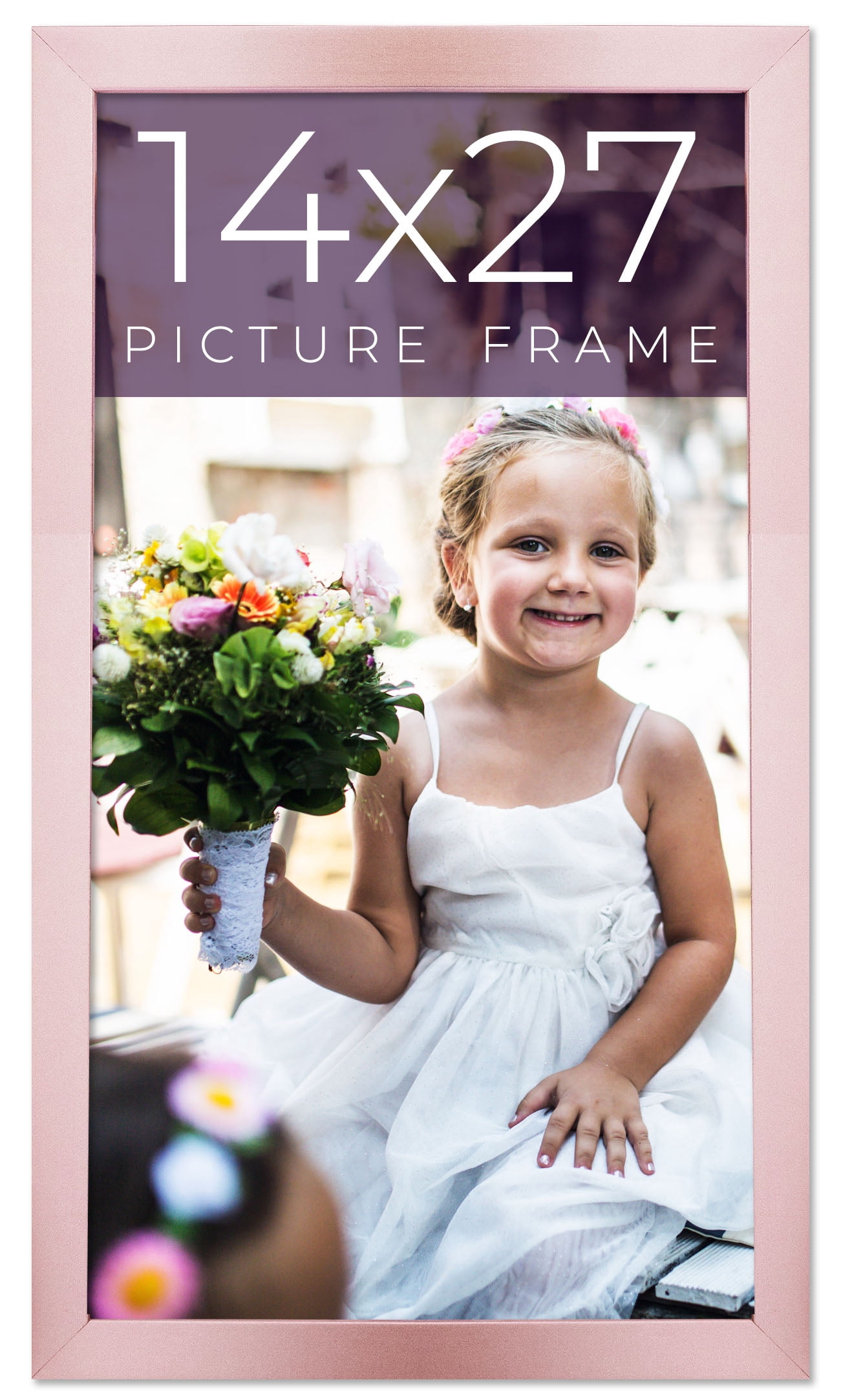 14x27 Frame Pink Real Wood Picture Frame Width 0.75 inches | Interior ...