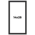 thumbnail image 1 of 14x28 Frame Black Real Wood Picture Frame Width 1.25 Inches | Interior Frame Depth 0.5 Inches |, 1 of 8