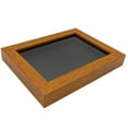 thumbnail image 1 of 14x28 Shadow Box Frame Light Brown Real Wood with a Black Acid-Free Backing | 3/4" of Usuable Depth, 1 of 7