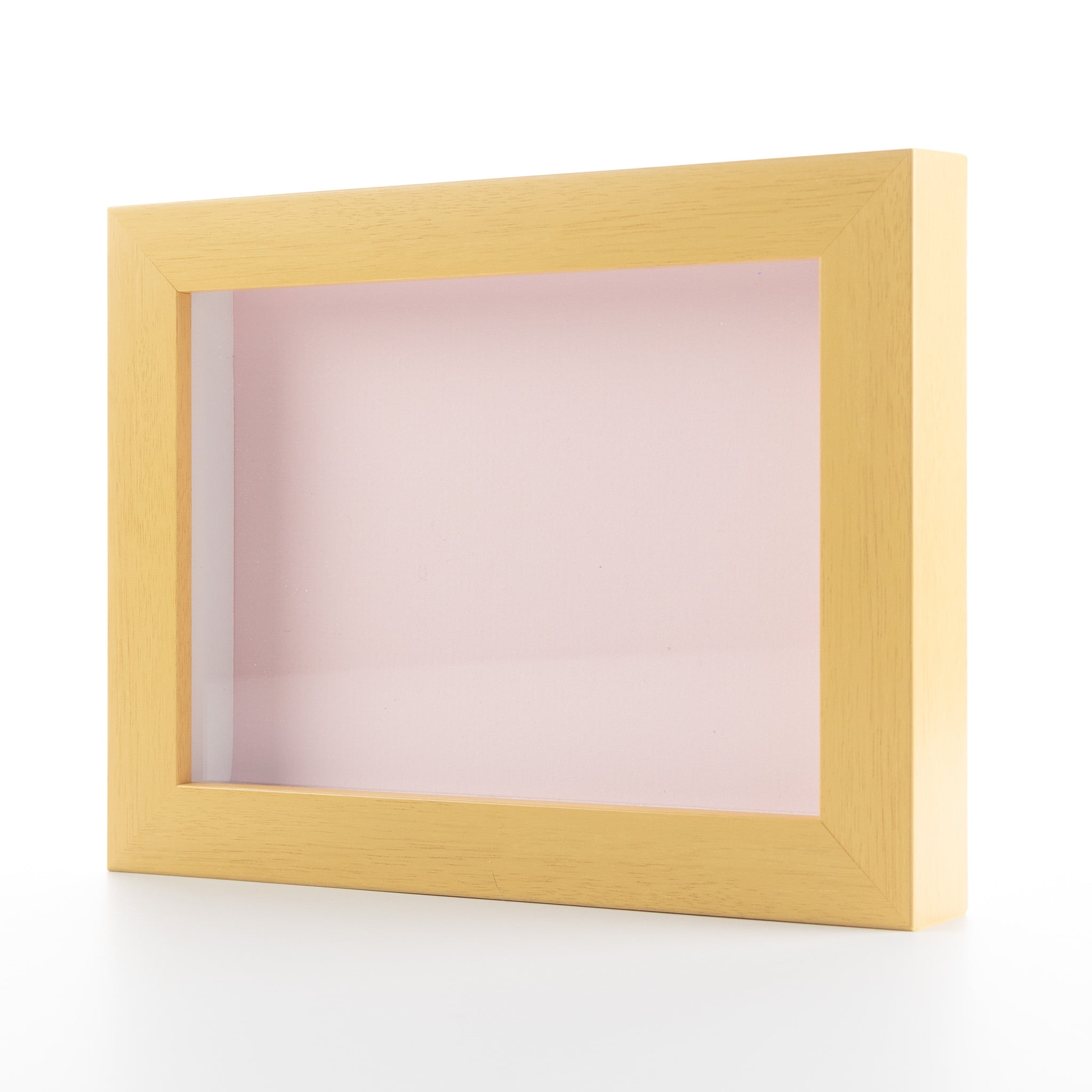 8x8 Shadow Box Frame Painted Black Real Wood with A Navy Acid-Free Backing | 3/4 inch of Usuable Depth, Size: 8 x 8, Blue