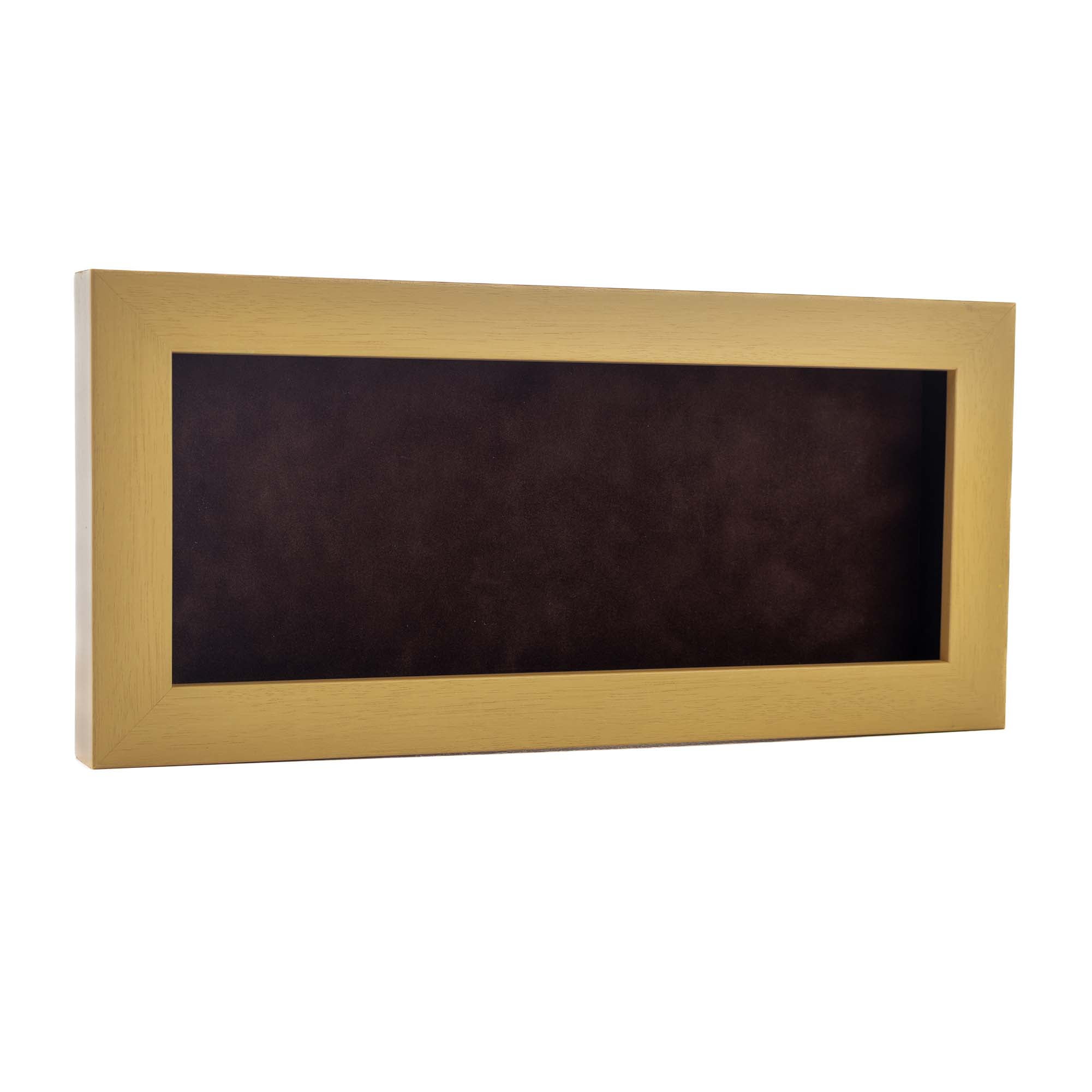 CustomPictureFrames 14x28 Natural Wood Shadow Box Frame – Wall Hanging ...