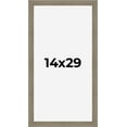 thumbnail image 1 of 14x29 Frame Gray Barnwood Rustic Solid Wood Picture Frame | 1.5 Inch Moulding Width | Includes UV, 1 of 8