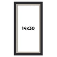 thumbnail image 1 of 14x30 Frame Black Real Wood Picture Frame Width 2.25 Inches | Interior Frame Depth 0.5 Inches |, 1 of 8