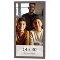 thumbnail image 1 of 14x30 Frame Blue Kingsley Pewter Solid Wood Picture Frame Width 0.75 Inches |Interior Depth 0.5, 1 of 8