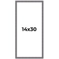 thumbnail image 1 of 14x30 Frame Blue Kingsley Pewter Solid Wood Picture Frame Width 0.75 Inches |Interior Depth 0.5, 1 of 8