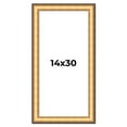 thumbnail image 1 of 14x30 Frame Gold Plein Aire Solid Wood Picture Frame Width 2 Inches | Interior Frame Depth 0.5, 1 of 8
