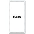 thumbnail image 1 of 14x30 Frame Sterling Silver Solid Wood Picture Frame | 1.25 Inch Moulding Width | 0.75 Inch, 1 of 8