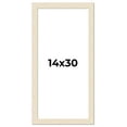 thumbnail image 1 of 14x30 Frame White Real Wood Picture Frame Width 1.5 inches | Interior Frame Depth 0.5 inches | Barn, 1 of 8