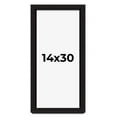thumbnail image 1 of 14x30 Shadow Box Black Solid Wood Display Picture Frame | 1 Inch Rabbet Depth | | 1.375 Inch, 1 of 4