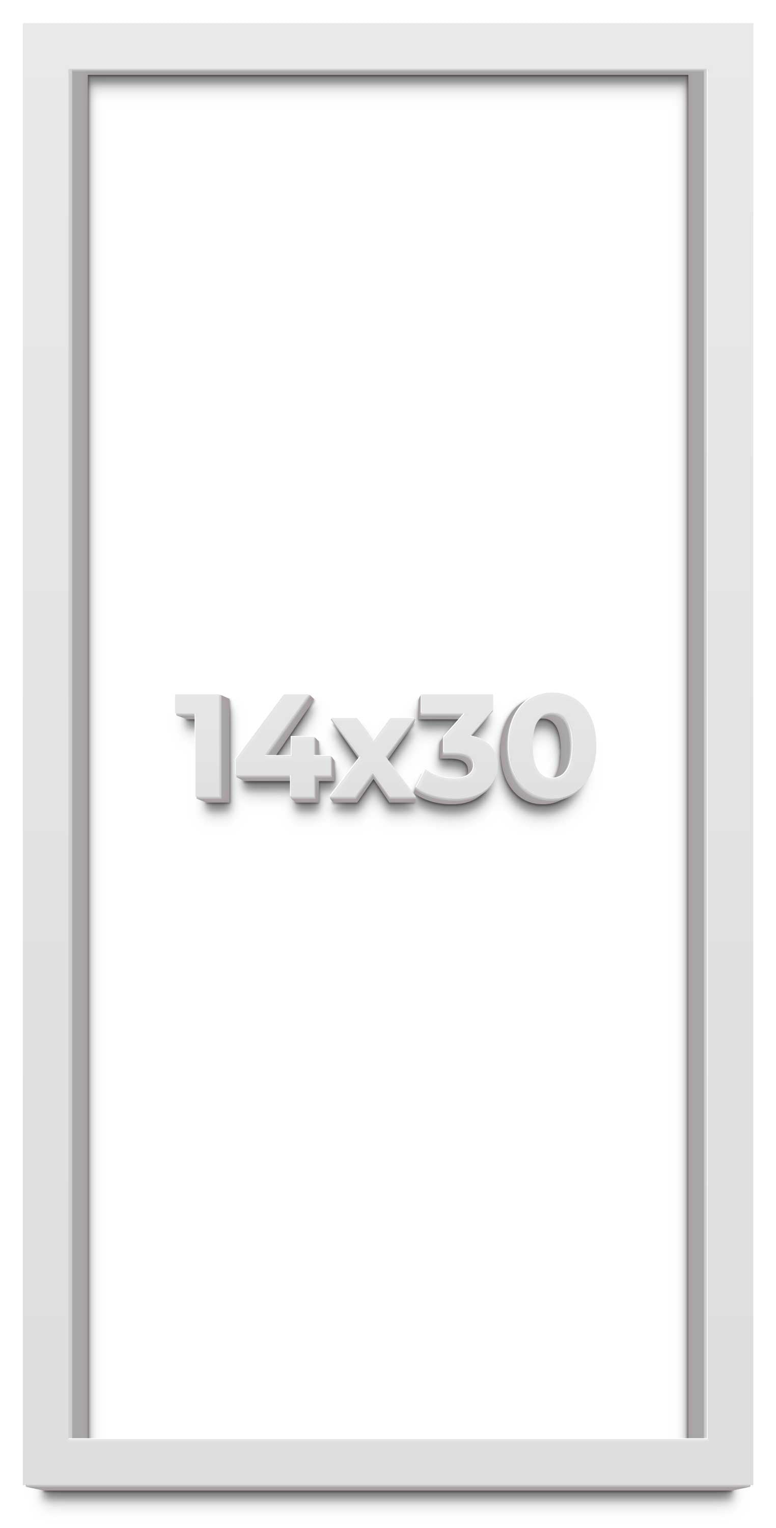 Frame 14x30 14x30 Shadow Box High Gloss White Display Frame | 1.625 Inches Deep | 1 ...