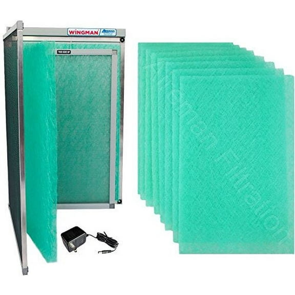 14x30x1 Electronic Air Filter Including Year Supply of Replacement Pads - Homeowner Installed- Simply Replace Your Current AC Furnace Air Filter and PLUG IT IN!