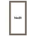 thumbnail image 1 of 14x31 Frame Brown Solid Wood Picture Frame | 1.75 Inch Moulding Width | Austin Frame Complete with, 1 of 8