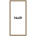 thumbnail image 1 of 14x31 Frame Gold Kingsley Distressed Solid Wood Picture Frame Width 0.75 Inches | Interior Frame, 1 of 8