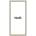 thumbnail image 1 of 14x31 Frame Grey Solid Wood Picture Frame Width 1 Inches | Interior Frame Depth 0.5 Inches |, 1 of 8
