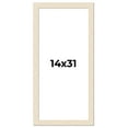 thumbnail image 1 of 14x31 Frame White Real Wood Picture Frame Width 1.5 inches | Interior Frame Depth 0.5 inches | Barn, 1 of 8