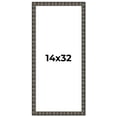 thumbnail image 1 of 14x32 Frame Black Brown Chestnut Mosaic Solid Wood Picture Frame | 1.125 Inch Moulding Width |, 1 of 8