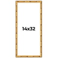 thumbnail image 1 of 14x32 Frame Gold Bamboo Solid Wood Picture Frame | 1 Inch Moulding Width | Interior Frame Depth, 1 of 8