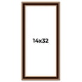 thumbnail image 1 of 14x32 Frame Gold Brown Plein Air Vintage Solid Wood Picture Frame | 1.75 Inches Moulding Width |, 1 of 8