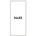 thumbnail image 1 of 14x32 Frame White Real Wood Picture Frame Width 0.75 inches | Interior Frame Depth 0.5 inches |, 1 of 8