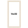 thumbnail image 1 of 14x32 Frame White Real Wood Picture Frame Width 1.5 inches | Interior Frame Depth 0.5 inches | Barn, 1 of 8
