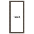 thumbnail image 1 of 14x34 Frame Black Bamboo Solid Wood Picture Frame Width 1.5 Inches | Interior Frame Depth 0.5, 1 of 8