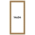 thumbnail image 1 of 14x34 Frame Black and Gold Distressed Solid Wood Sonoma Picture Frame | 1.625 Inch Moulding Width |, 1 of 8