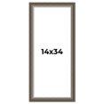 thumbnail image 1 of 14x34 Frame Brown Solid Wood Picture Frame | 1.75 Inch Moulding Width | Austin Frame Complete with, 1 of 8