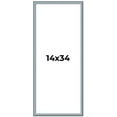 thumbnail image 1 of 14x34 Frame Rustic Sky Blue Solid Wood Picture Frame | 0.75 Inch Moulding Width |Includes UV, 1 of 8