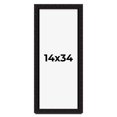 thumbnail image 1 of 14x34 Shadow Box Black Solid Wood Display Picture Frame | 1 Inch Rabbet Depth | | 1.375 Inch, 1 of 4