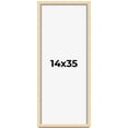 thumbnail image 1 of 14x35 Frame Beige Real Wood Picture Frame Width 0.75 inches | Interior Frame Depth 0.5 inches |, 1 of 8