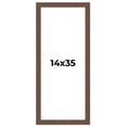 thumbnail image 1 of 14x35 Frame Brown Farmhouse Solid Wood Picture Frame Width 1.5 Inches | Interior Frame Depth 0.5, 1 of 8