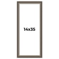 thumbnail image 1 of 14x35 Frame Brown Solid Wood Picture Frame | 1.75 Inch Moulding Width | Austin Frame Complete with, 1 of 8
